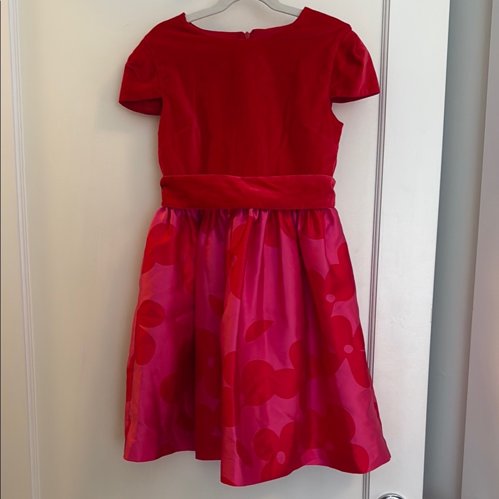 Charming Red and Pink Kids Dress